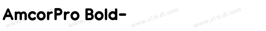 AmcorPro Bold字体转换